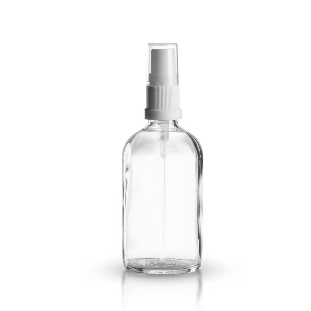 100ml Klarglasflasche mit Pumpverschluss